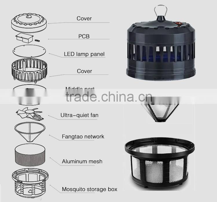small indoor DC fan led UV lamp mosquito killer MK-103