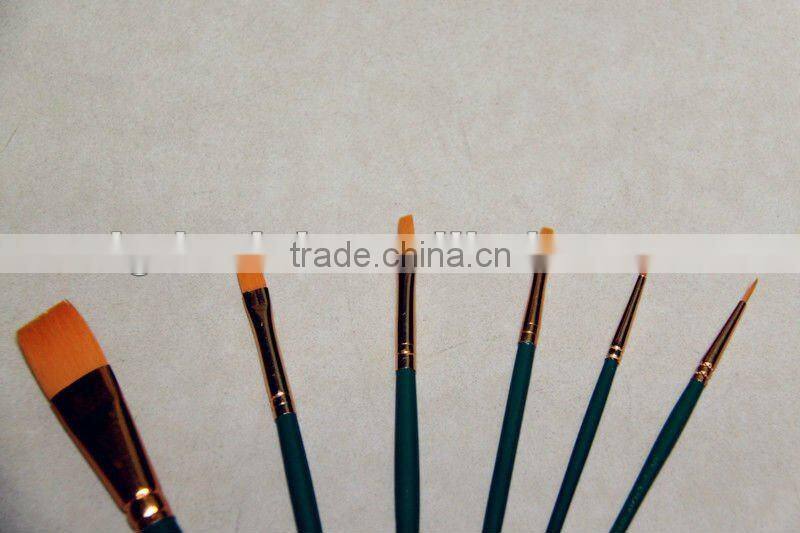 Hot sale cosmetic Green painting brush high quality