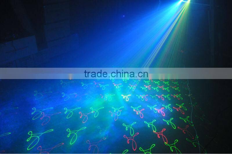 Christmas lighting RGY Multi-Effect Laser with LED background