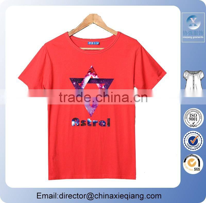 Hotsale sublimation woman fashion t shirt/t shirt wholesale/women t shirt