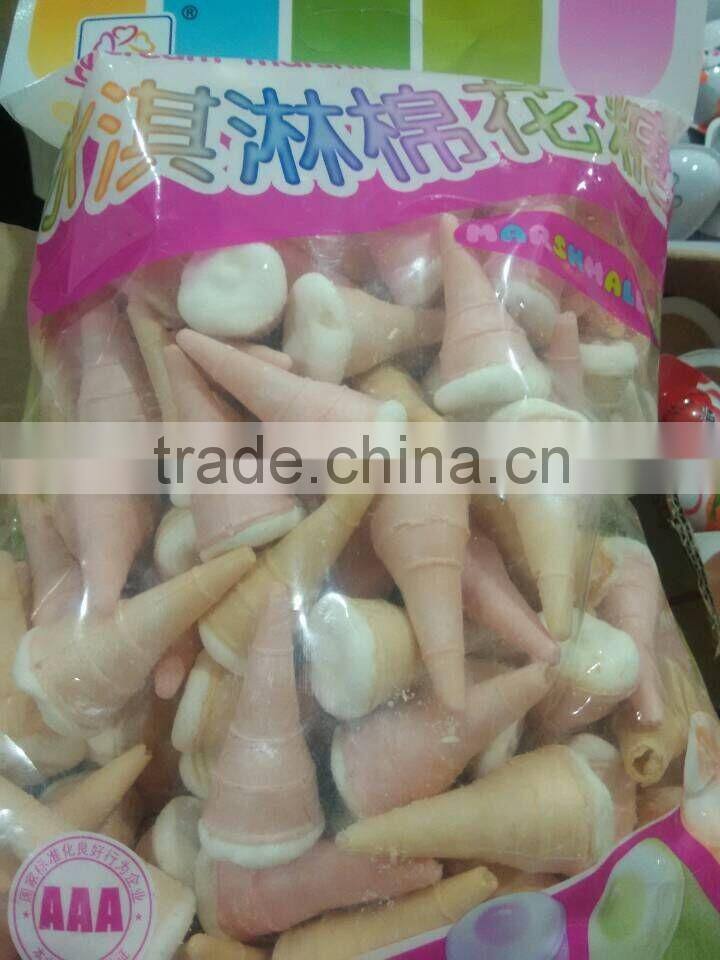 foam ice cream shaped jam filled marshmallow candy