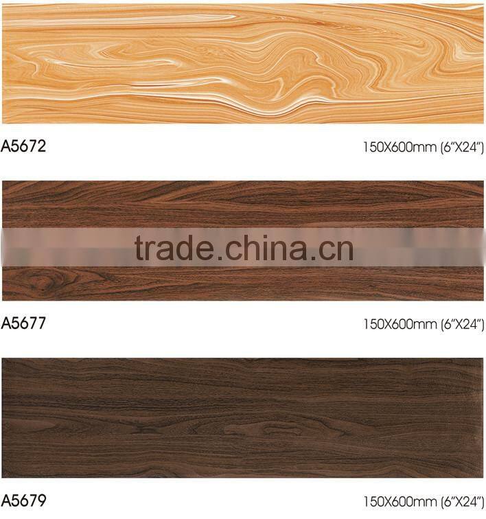 D5846 retro style wooden design rustic ceramic floor tile