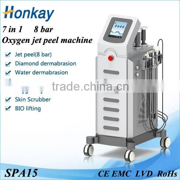 7 in 1 BIO diamond peeling dermabrasion oxygen therapy facial machine for sale