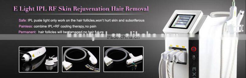 Professional 3in1 Q switch nd yag laser bipolar rf laser hair and tattoo removal