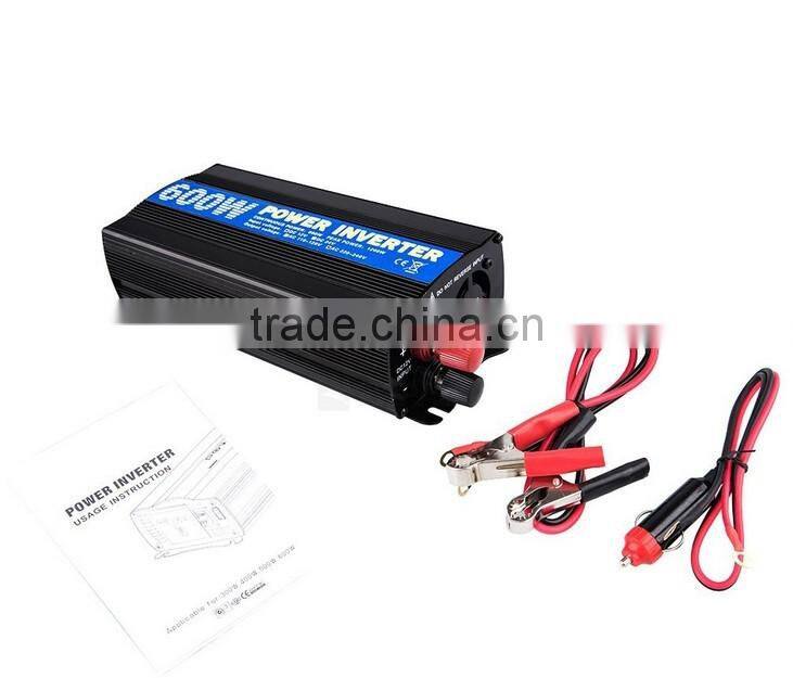 Hot saling 600W Car Power Inverter 12V/24V to 220V