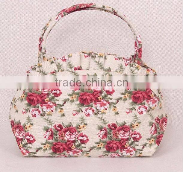 Wholesale Printed Handbag With Flower On Front of Handbag India For Women
