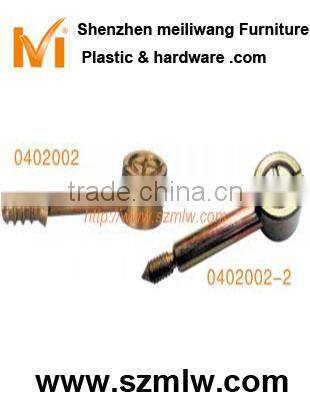 Zinc plated steel 3 in 1 furniture connector