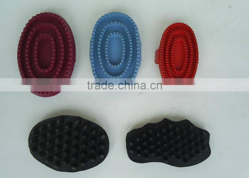 rubber horse grooming brush