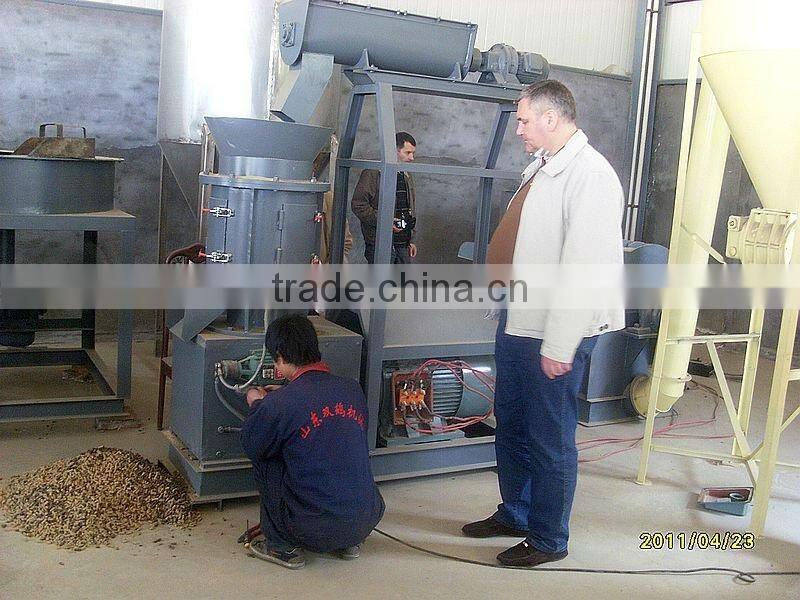 Flat Die Organic Fertilizer pellet mill SH250 0.8t/h