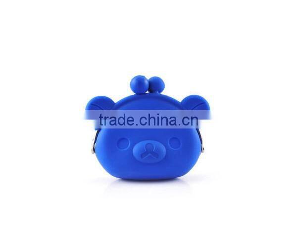 factory supply special silicone rubber coin bag/portable silicone coin bag