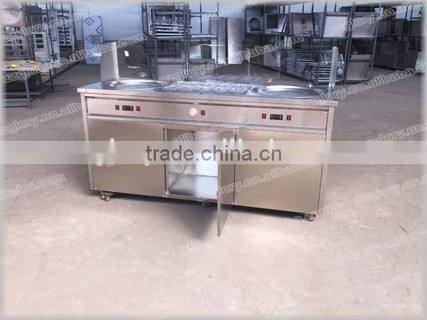 50cm Stainless Steel Flat Pan Thailand Fried Ice Cream Machine