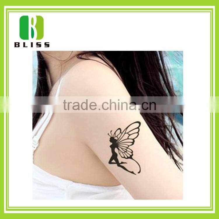 Popular Non-toxic Glitter fashion design skin safe water transfer body waterproof colorful temporary tattoo sticker