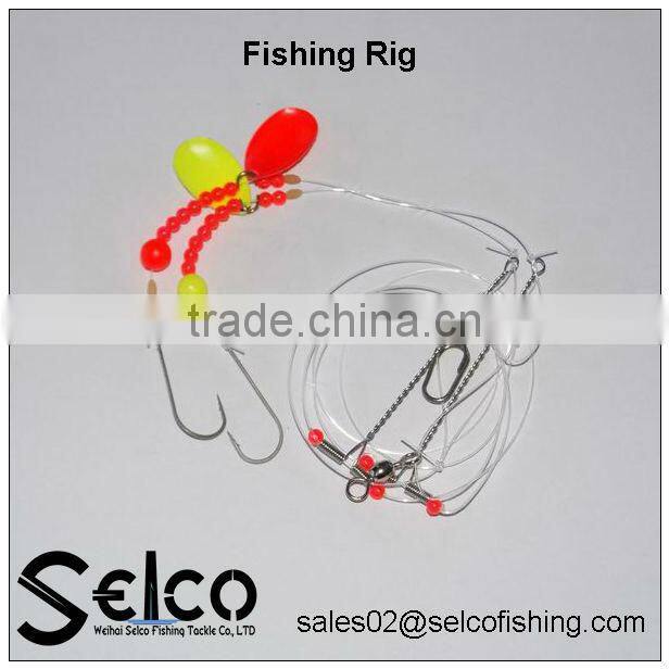 Chinese qualitied,3pc hook,octopus fishing rigs