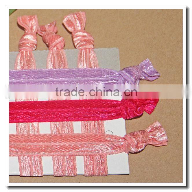 Glitter Elastic Hair Ties Knotted Hair Ties Ponytail Holders