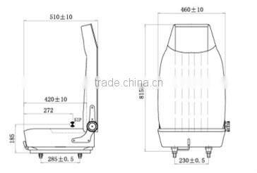YH-12 PVC crane seat backrest adjustable