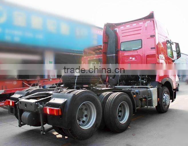 SINOTRUK HOWO T7H 6X2 440HP Euro4 MAN Engine Tractor Head Truck with Rear Axle Lifting