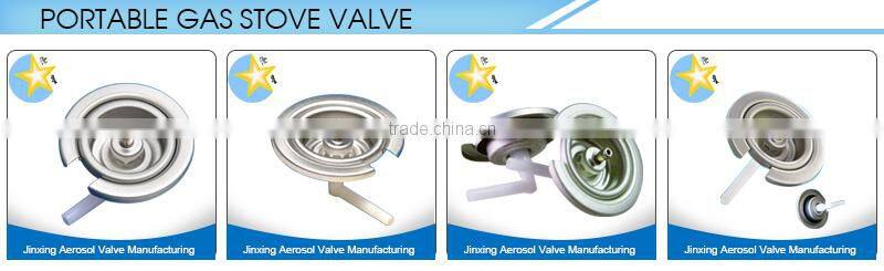 cartridge camping gas aerosol valve with red cap