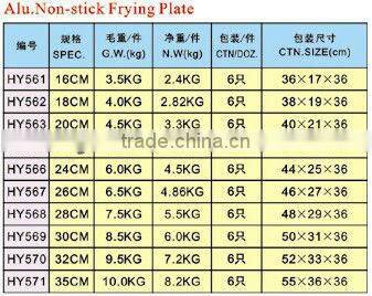 non-stick Aluminium cookware Frying Pan