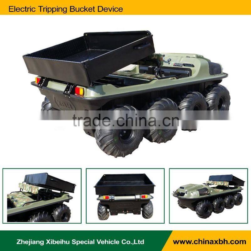 Electric Tripping Bucket Device for Amphibious vehicle All-Terrain ATV accessory