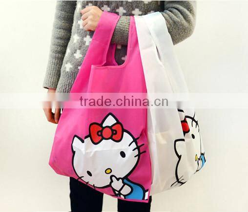 Polyester Material folding pouch shopping bag