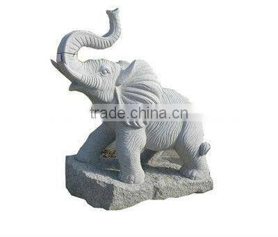 Tall Elephant Animal Stone Statue