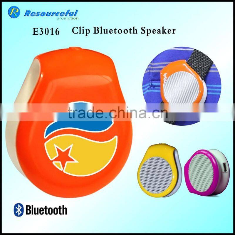 Clip portable wireless bluetooth mini speaker