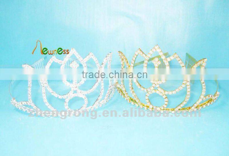 2012 fashion Rhinestone Wedding decorative crown