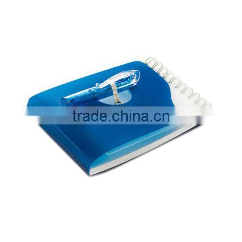 Block-notebook with ballpoint pen