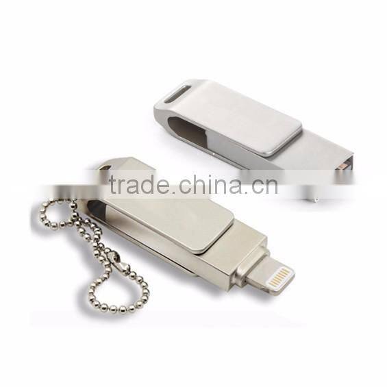 High quality U-disk iDrive otg usb flash drive u disk for iPhone 5 5s 6 Plus iPad Mini PC IOS