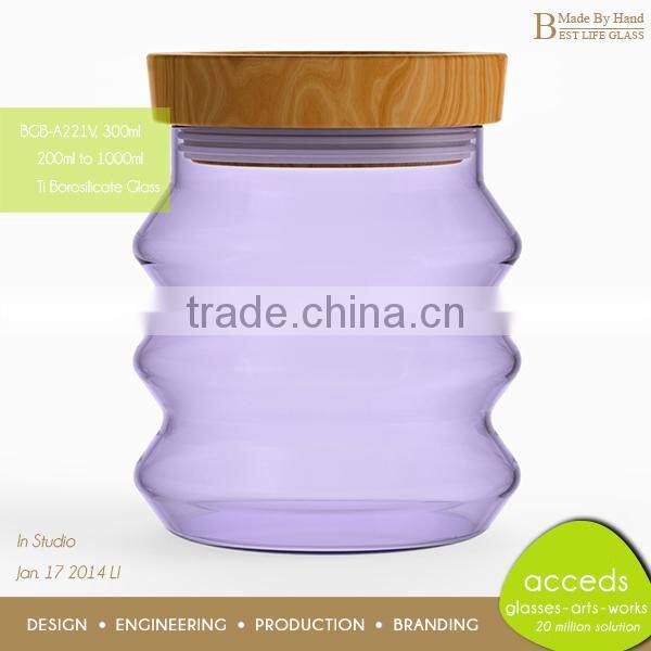 Custom New Design Candy Glass Storage Container