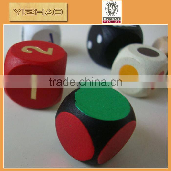 Wholesale Colorful Wooden Custom Dice,rc construction toy trucks excavator