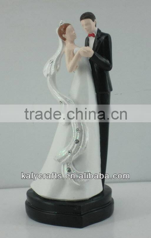 for wedding decoration resin bride and groom cake topper