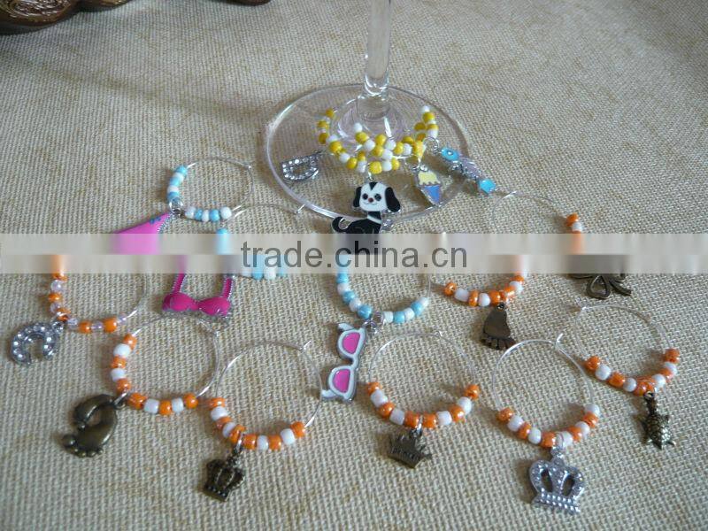 12 constellations wine glass charms wine glass marks