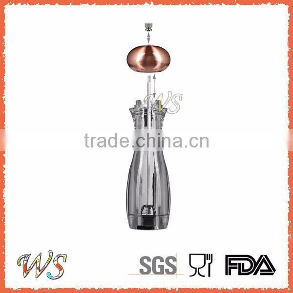 WS-SH17Z Manual Pepper Mill, Transparent salt and pepper grinder wholesale
