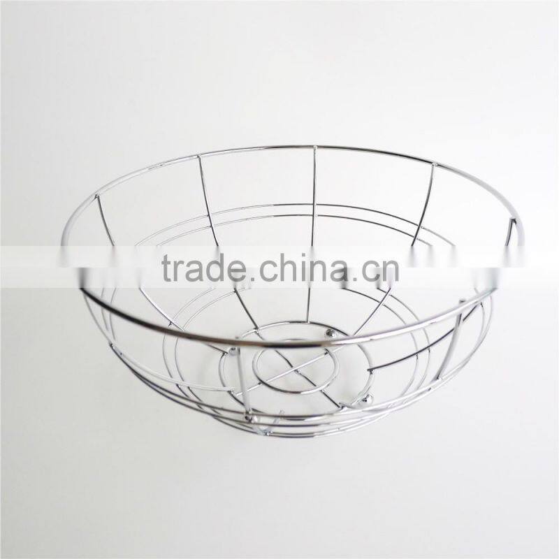 WI2915 Wire Fruit Bowl Holder Display Basket with Banana Hanger Hook