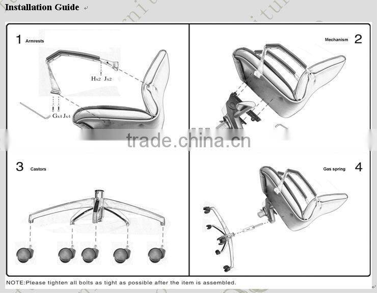Office furniture design meeting room chair (3019C)