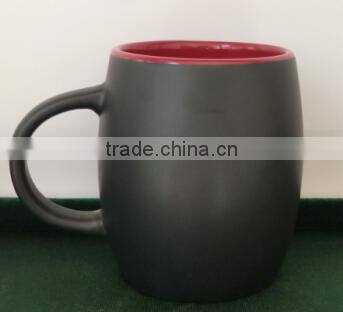 Wholesale 11oz solid color glazed white porcelain coffee cup