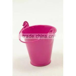 tin bucket with handle for candle