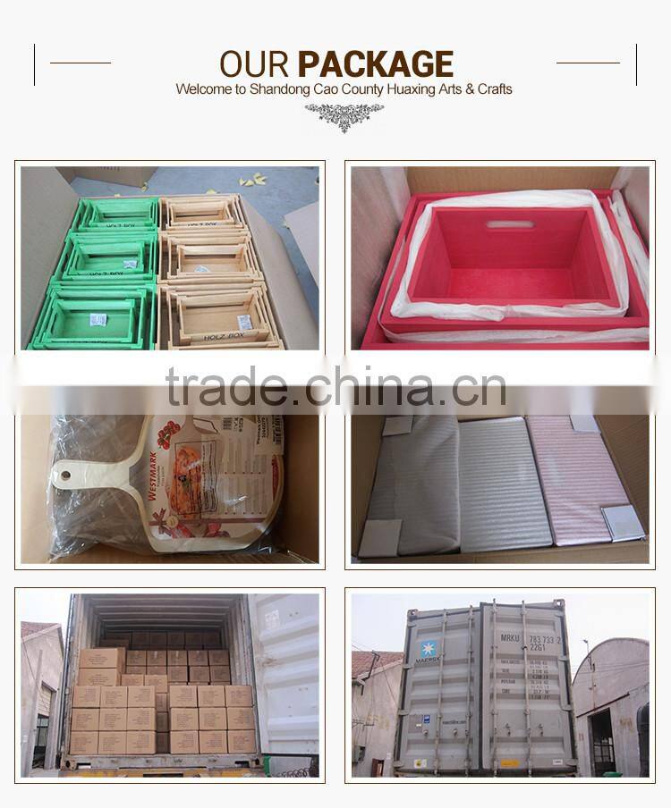 Living room furniture modern wooden drawer inserts with silk screen printed logo