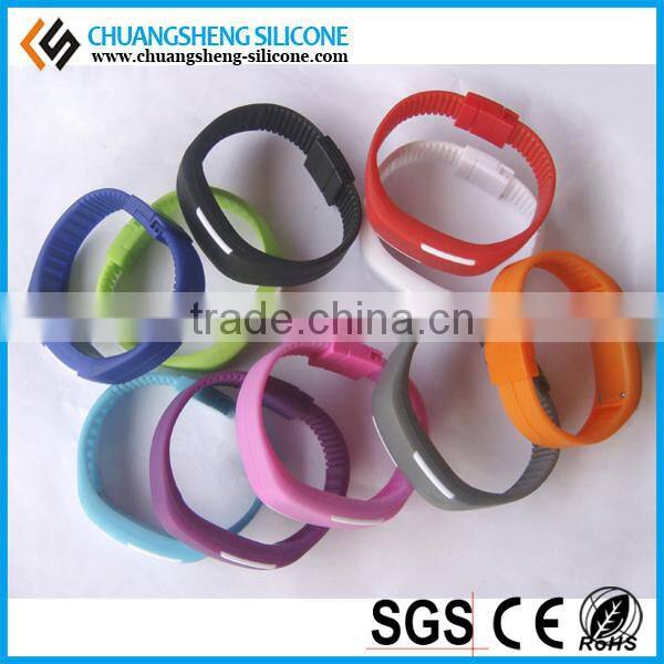 Factory price LED figures display silicone wristband