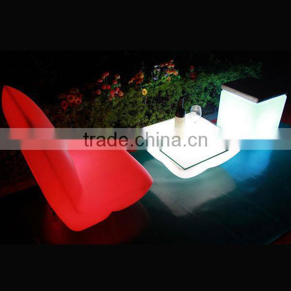 Modern fashion design Luxury L shape led bar sofa, led illuminated furniture