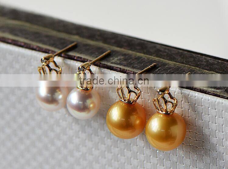 charms 9-10 mm south sea pearl jewelry earrings
