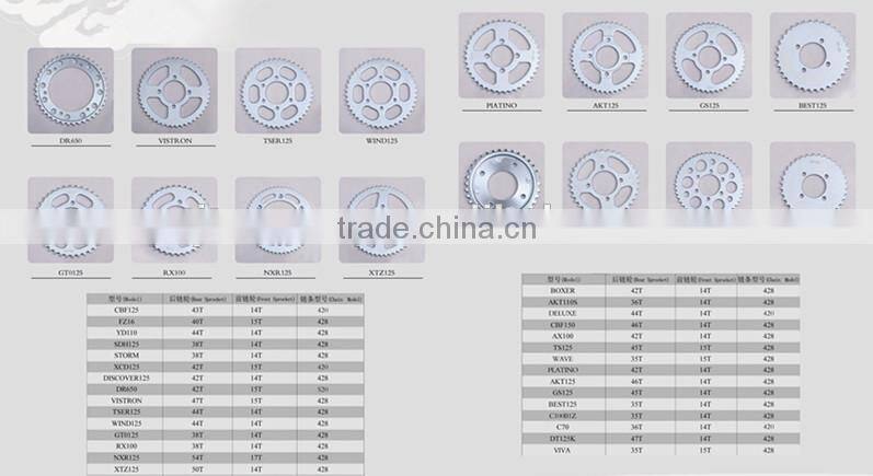 cd70 gear/420-14t sprocket chain/rx king sprocket