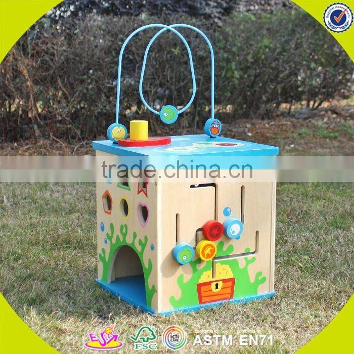 2017 wholesale educational toys wooden bead maze for toddlers W11B134