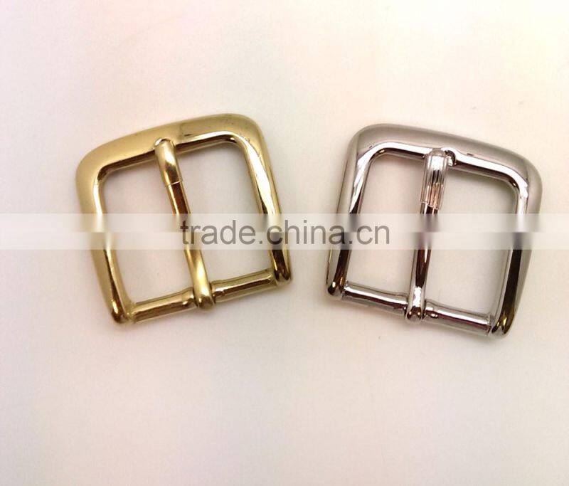 1" End Bar Solid Brass Buckle with one prong, Nickel Plate Solid Brass Material Buckle