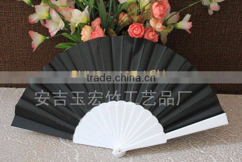 Advertising plastic hand folding fan