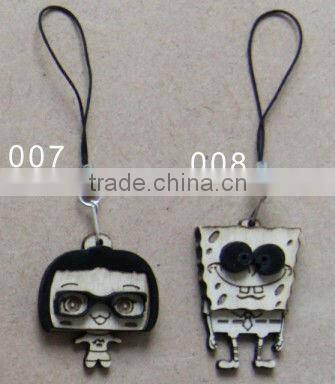 wooden carving promotional key chain