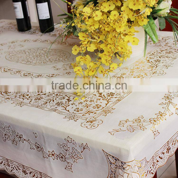 Cheap price square waterproof plastic table cover wipeable tablecloths