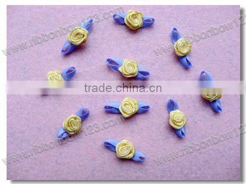 Satin mini rose lingerie ribbon bows, mini ribbon bow