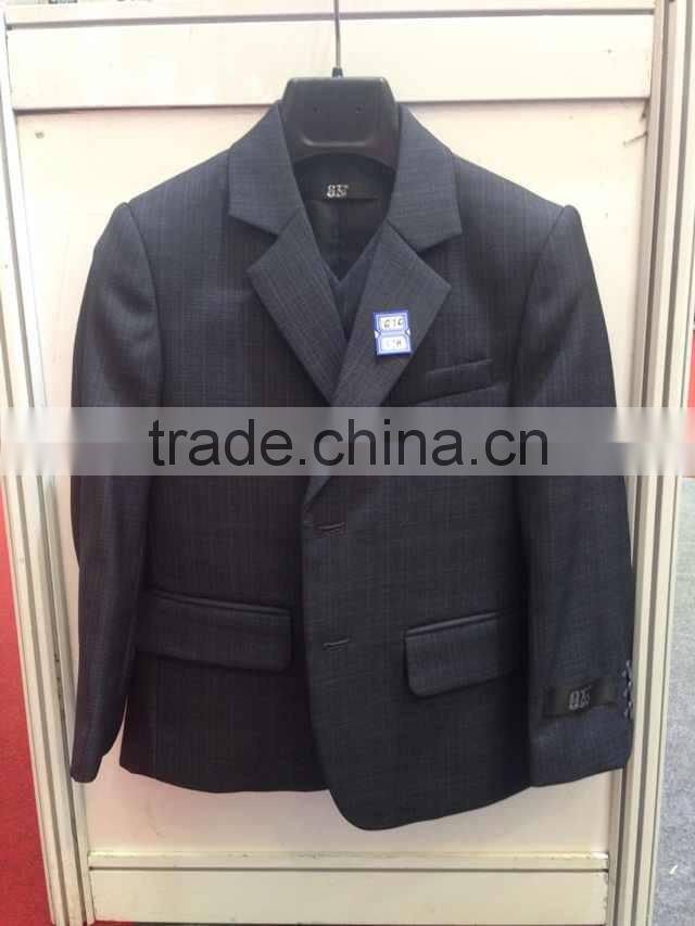 Gentleman casual wear blue 3pc(Pants coat vest)